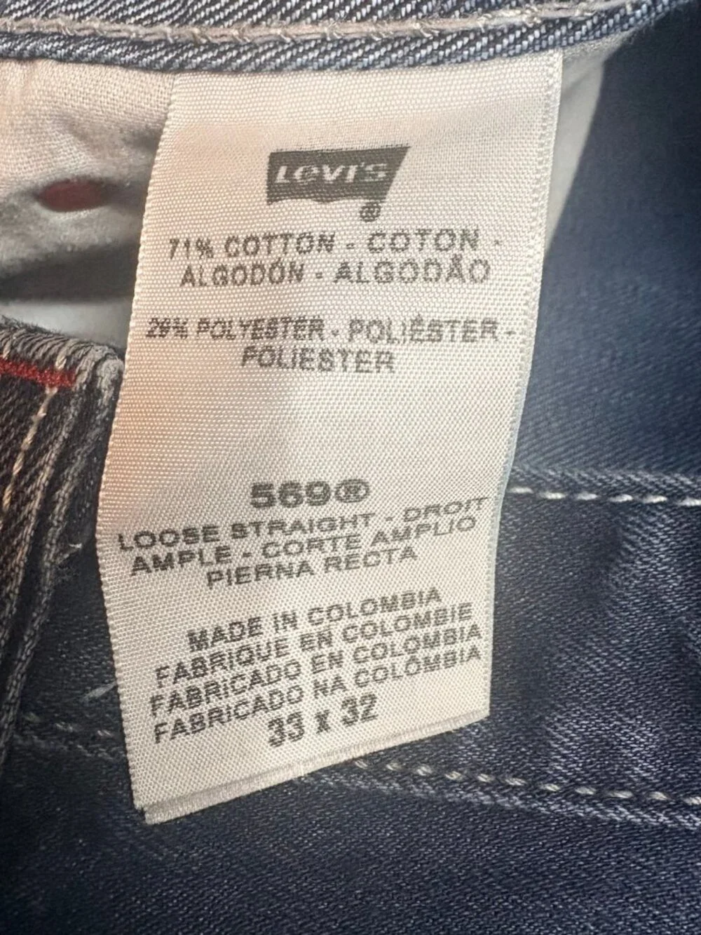 Levis 569 details