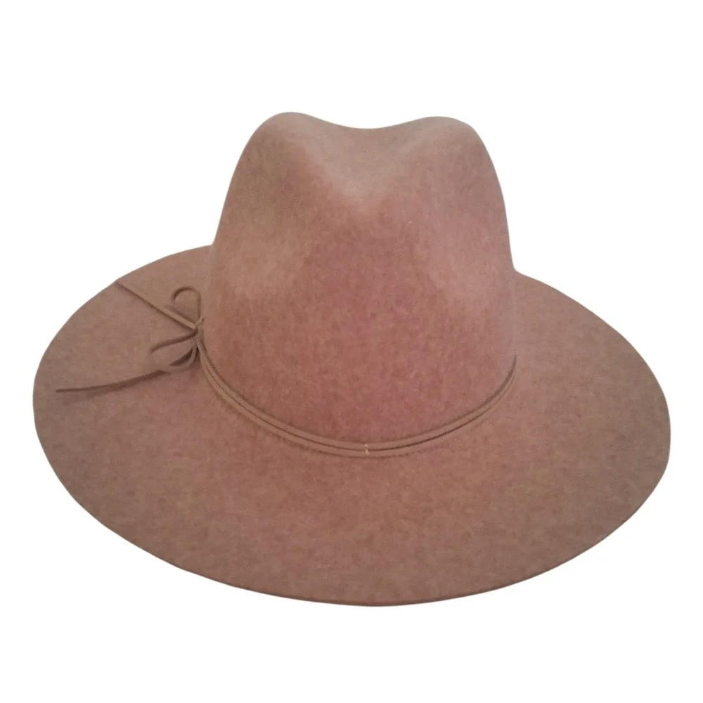 Banana Republic 100% Wool Camel Floppy Felt Hat Women's size S/M 3