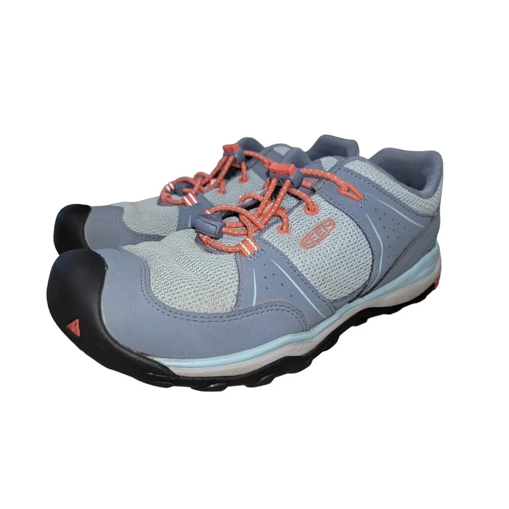 KEEN Terradora‎ II Low Blue Grey Waterproof Hiking Trail Shoe Sz 5