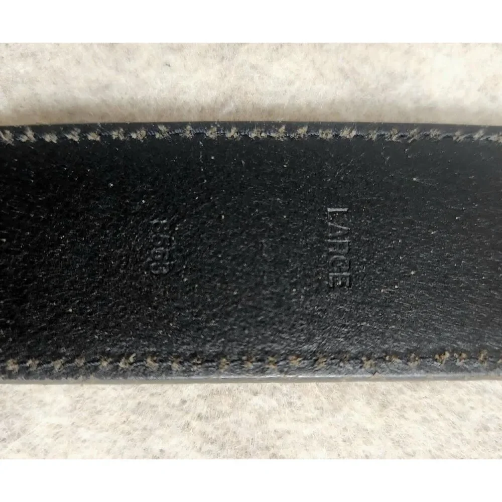 Vintage Coach Leather Belt Handcrafted in Italy Silver Buckle Sz Large 36