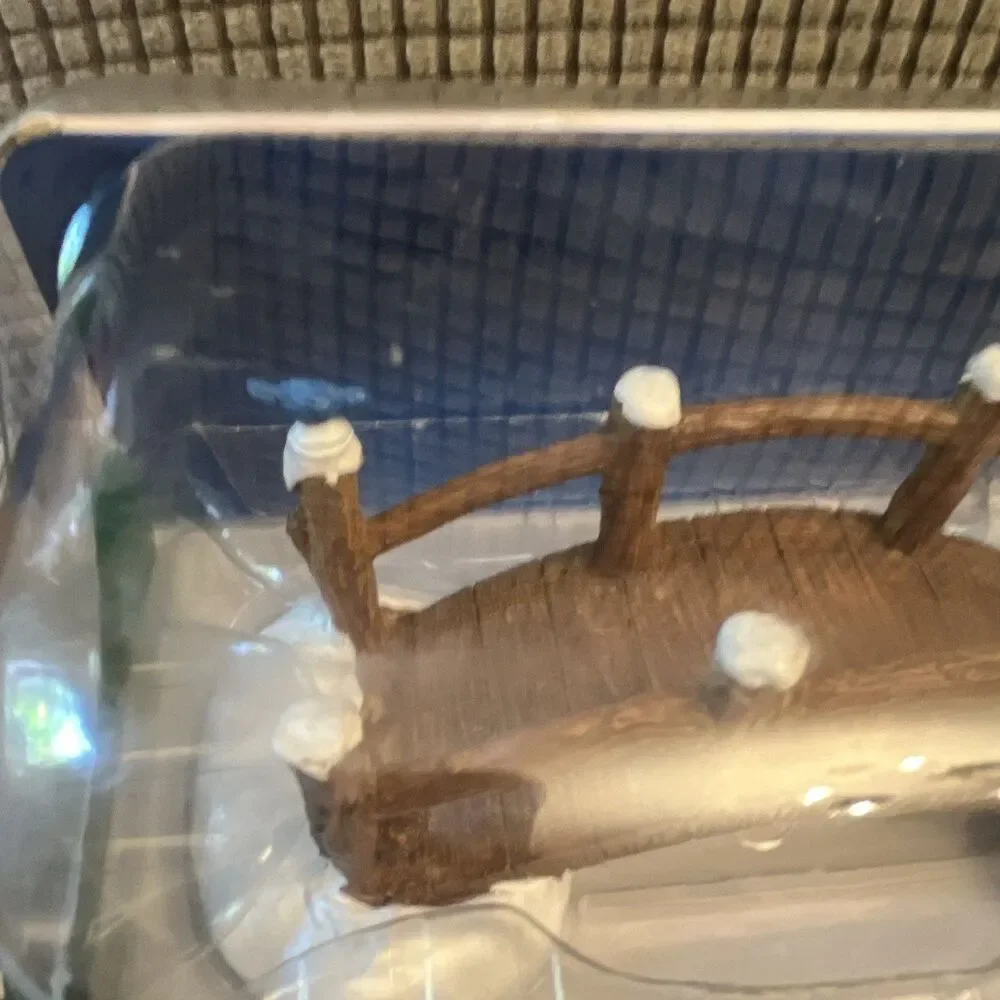 Lemax Christmas Village Split Rail Footbridge #63276 Winter Table Accent NIB