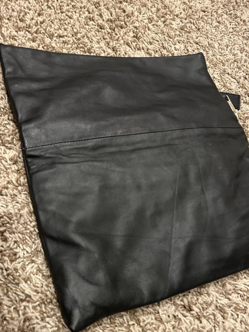 GUESS by Marciano Black Oversized Foldover Clutch