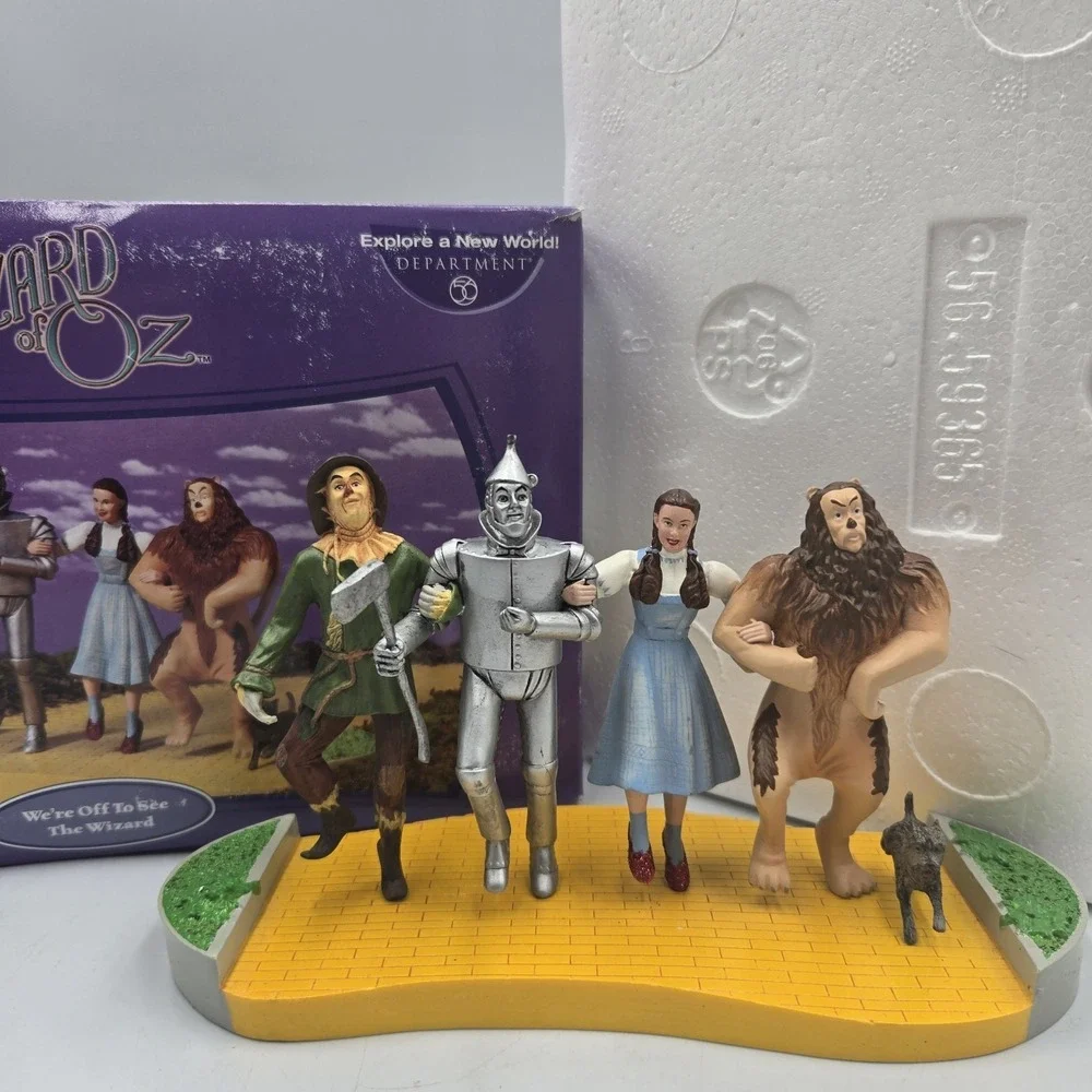 Vtg Dept‎ 56 The Wizard of Oz We're Off To See The Wizard Resin New Nos 2005