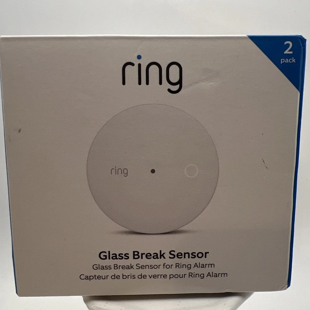 Ring Alarm Glass Break Sensor 2-Pack 4AG1S1-0EN0 New