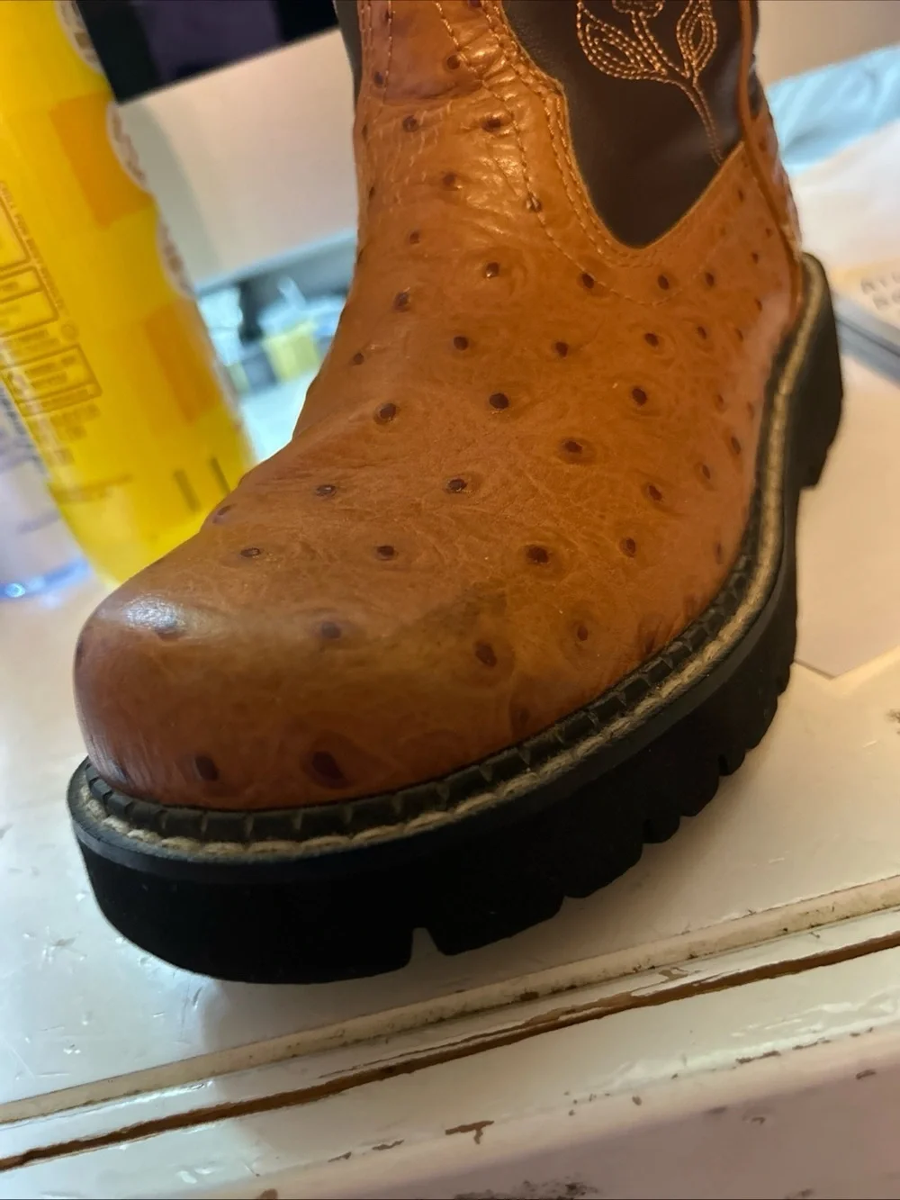 Roper Chunky Fat Baby Cowboy Boots. toddler size 3 Western