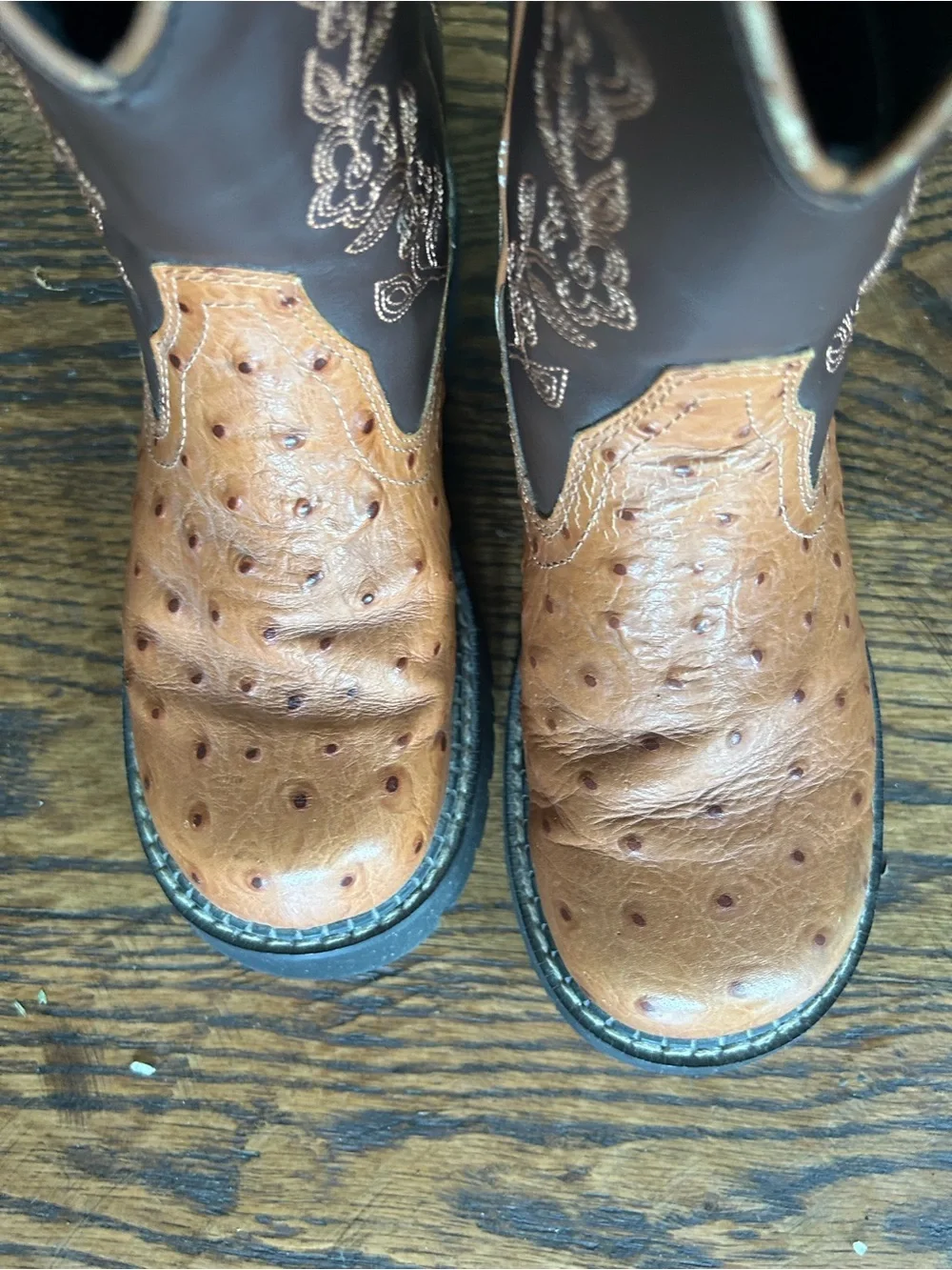 Roper Chunky Fat Baby Cowboy Boots. toddler size 3 Western