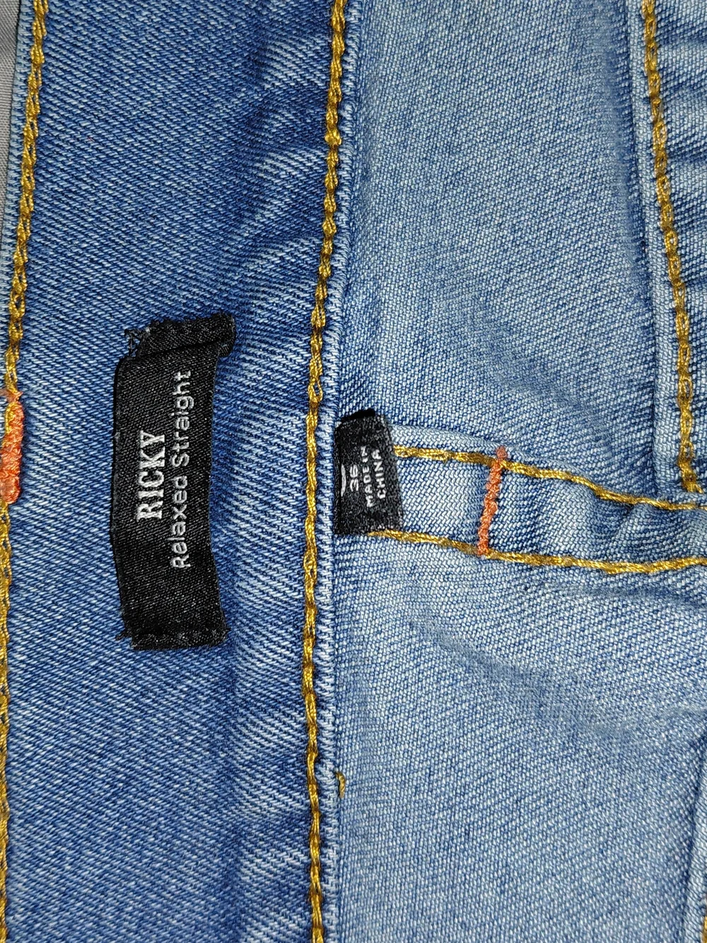 True Religion Men's Relaxed Blue Denim Jeans
