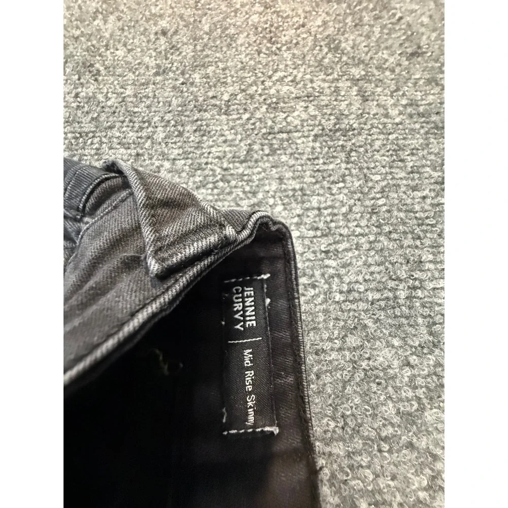 True Religion Jennie Curvy Mid Rise Skinny Jeans Black Mens Size 28