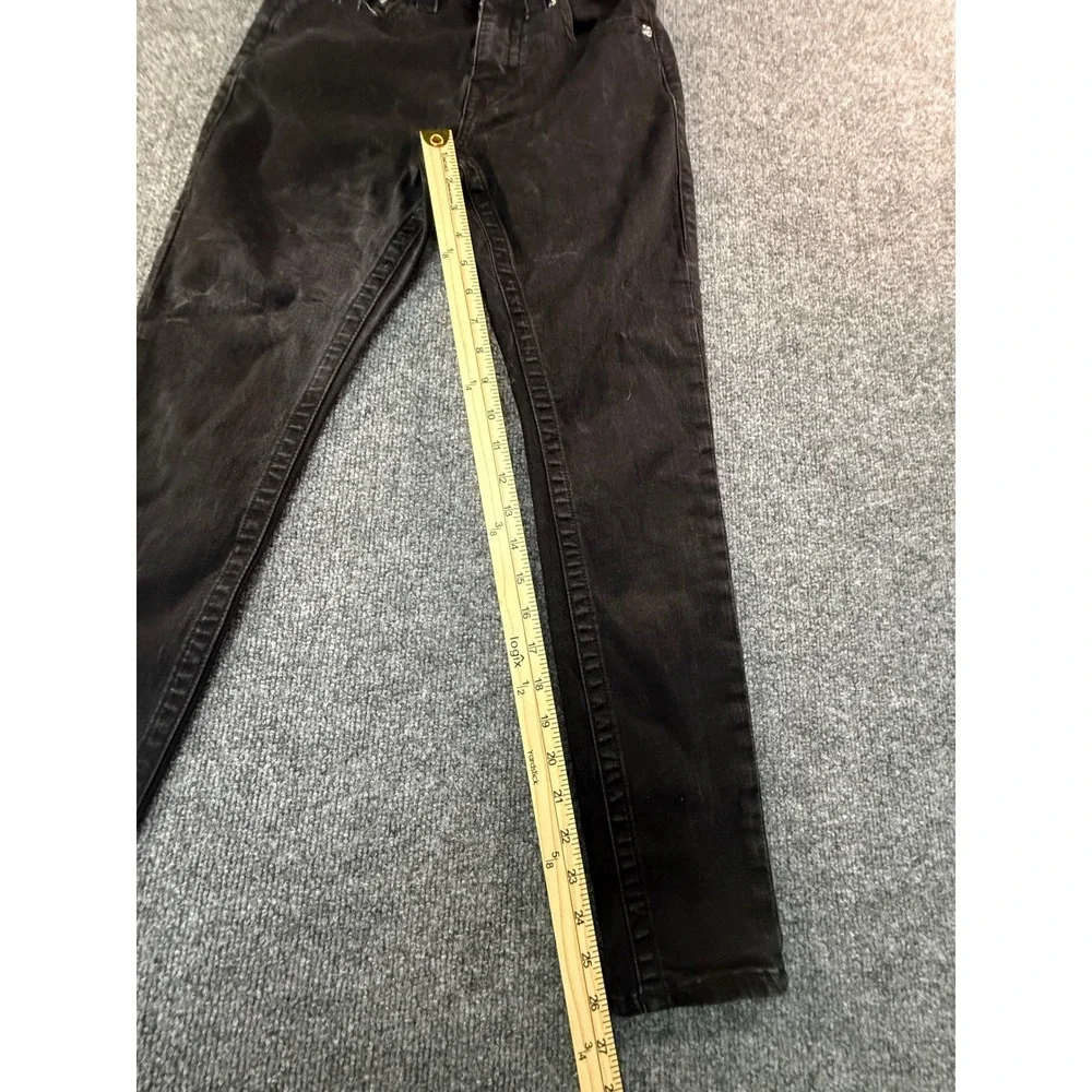 True Religion Jennie Curvy Mid Rise Skinny Jeans Black Mens Size 28