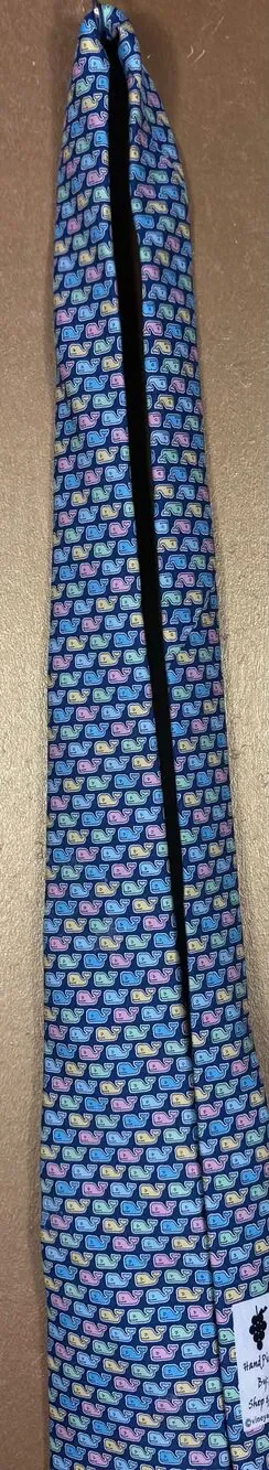 Vineyard Vines multi color whale print tie (short)