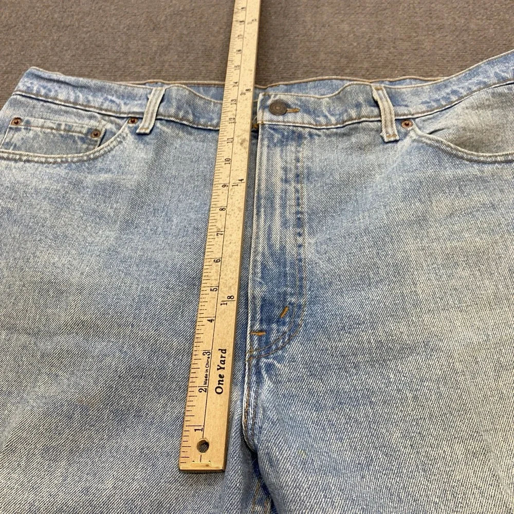 vtg Levi's 550 Jeans Mens 42 Fits 40x30 Y2K Baggy Blue Distressed‎ USA Made