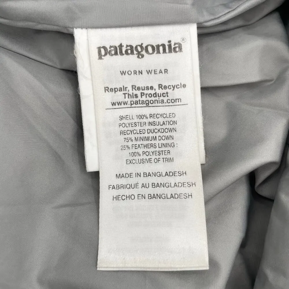 Patagonia Hi-Loft Carbon Grey Puffer Snowsuit Down Hiloft Baby Bunting 3-6 Month