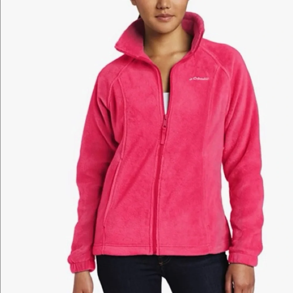 Columbia‎ Pink Teddy Jacket Full Zip Plush
