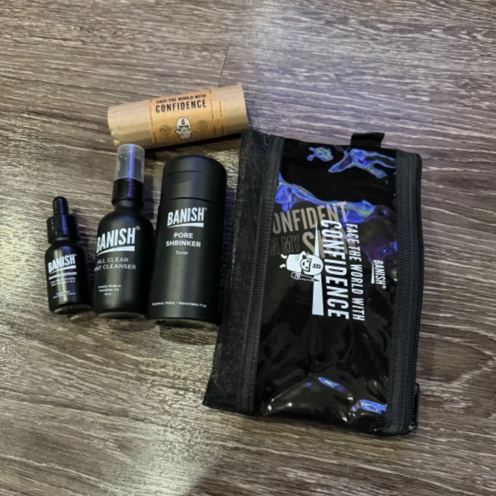 Banish new packaging
