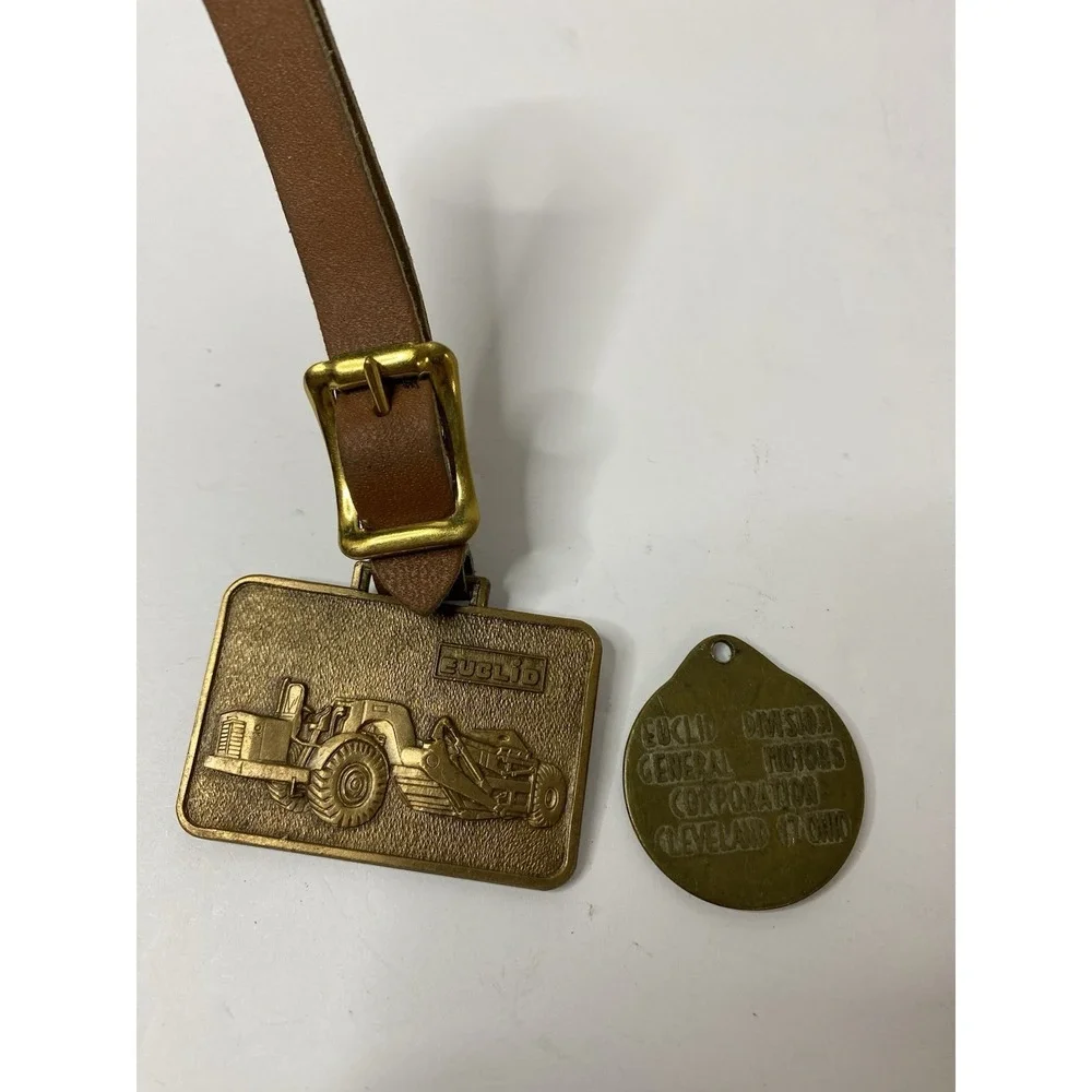 Euclid Construction Dump Truck Watch Fob Keychain Advertising Promo Lot Of 2‎