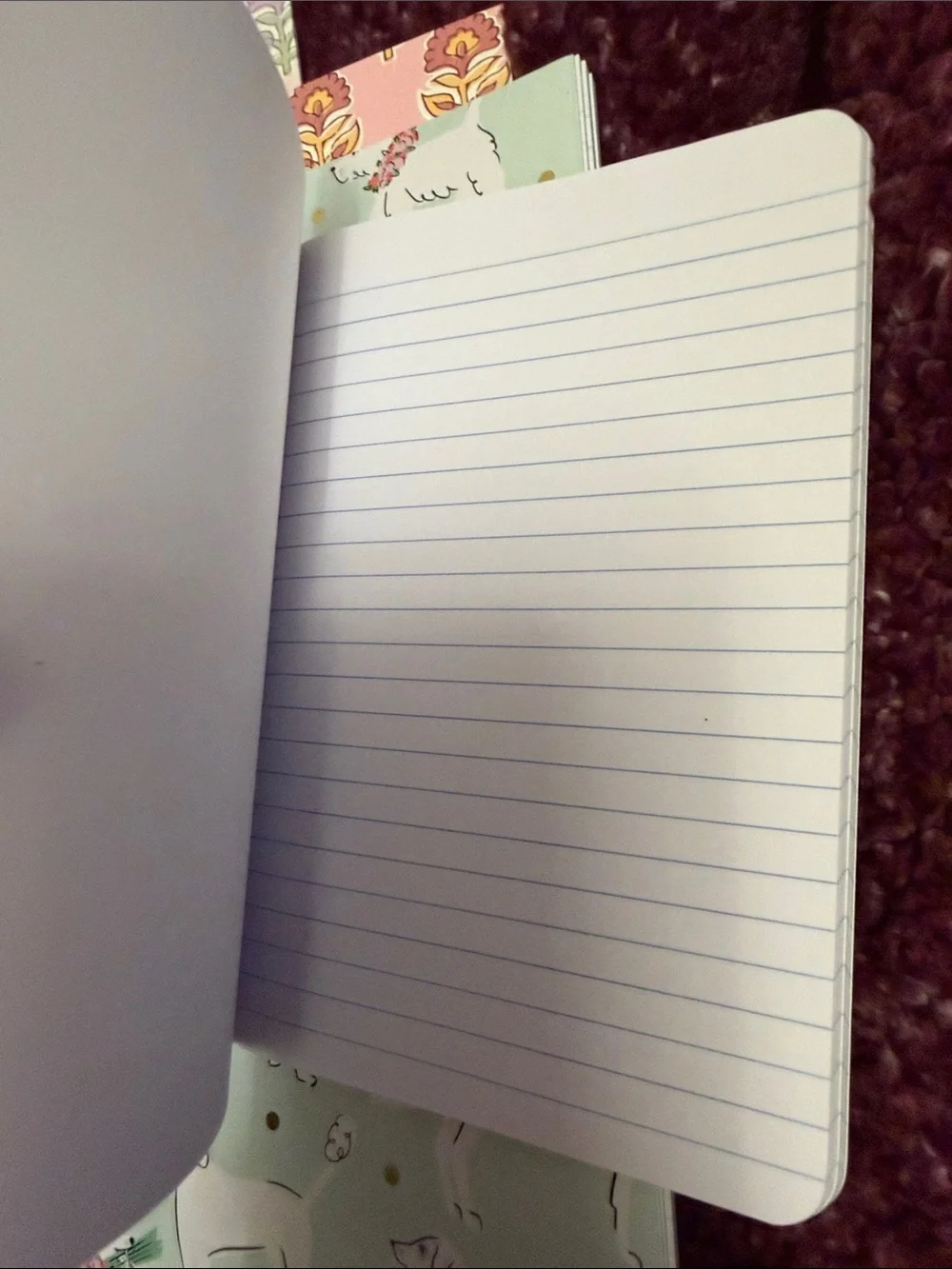 Dog Notebook Set-Various lined paper, matching Bow Pen, 2 Folders, Comp Book
