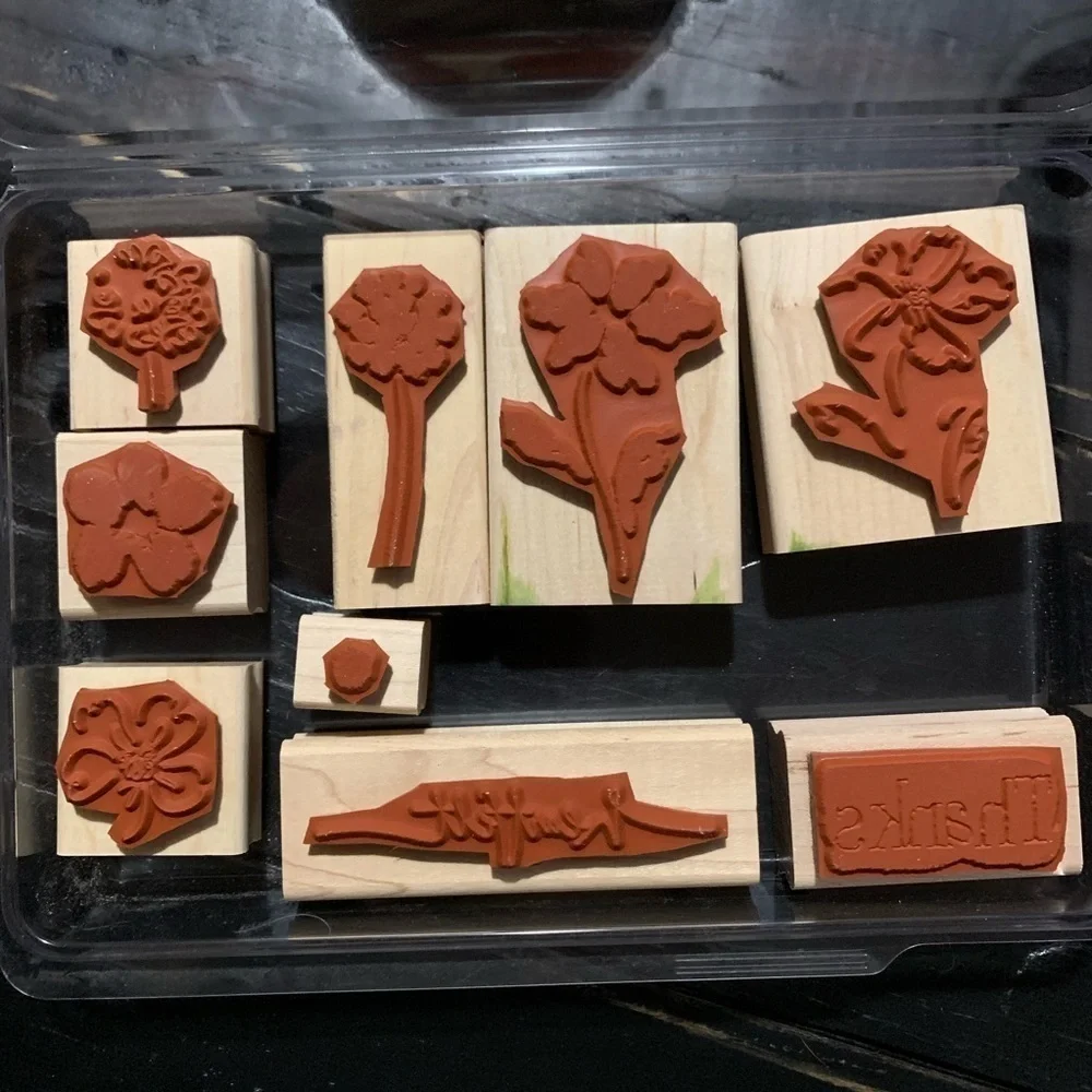 Stampin Up! set wood
