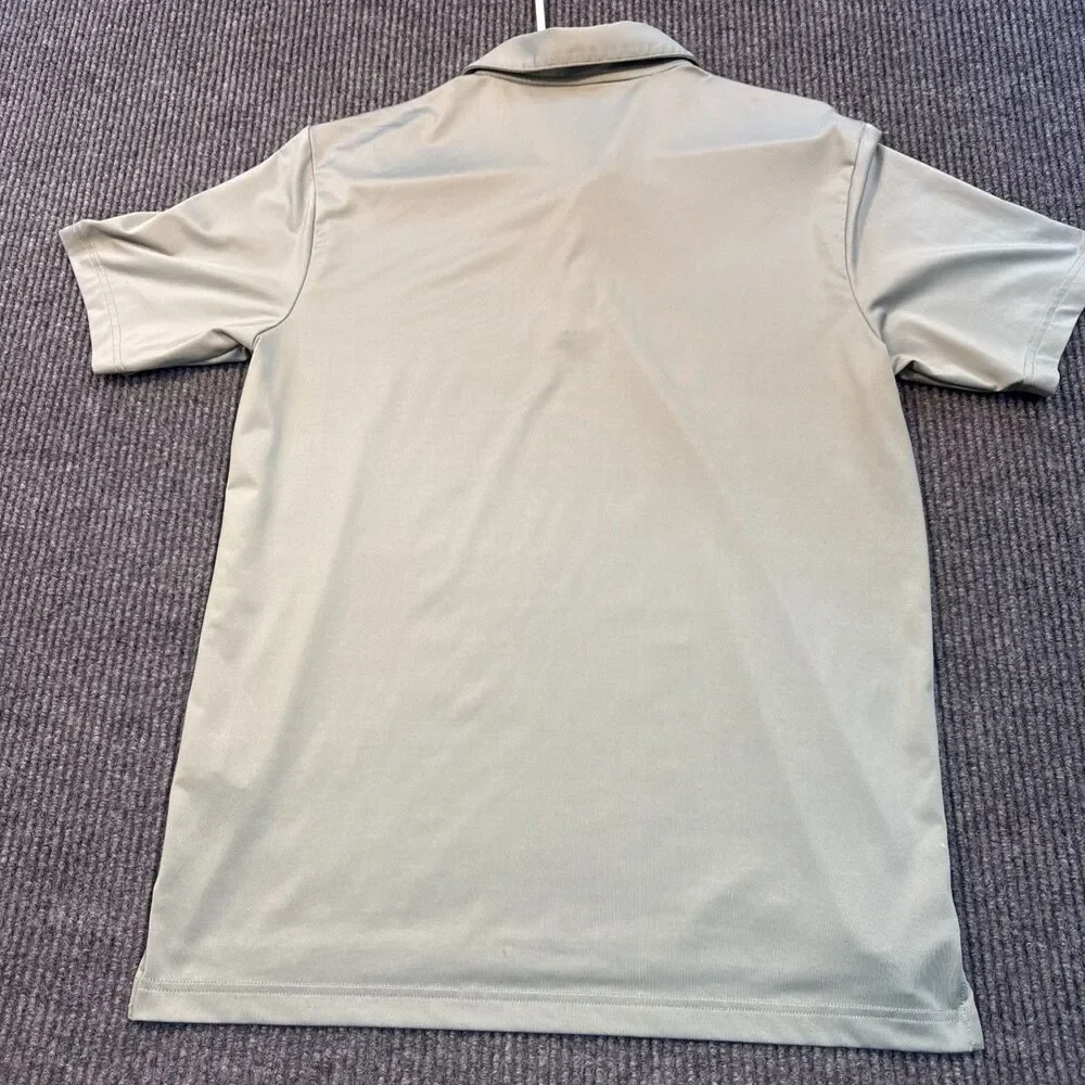 adidas Primegreen Polo Shirt Men's M Olive Green Polyester Golf HT1242 Used