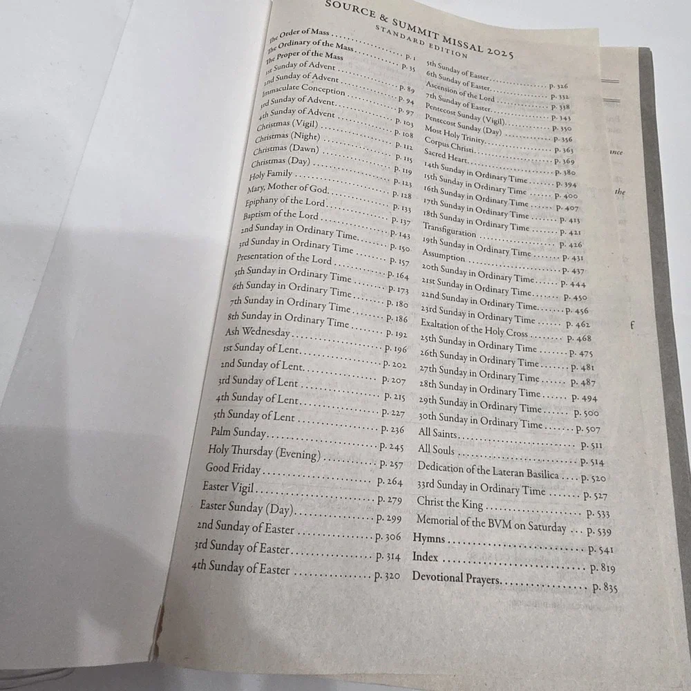 Source‎ & Summit Missal 2025 Book