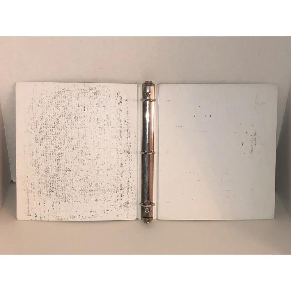 Vintage 70s Mead TIC TAC TOE Game 3-Ring Binder 1978 Metal Hinges 29450