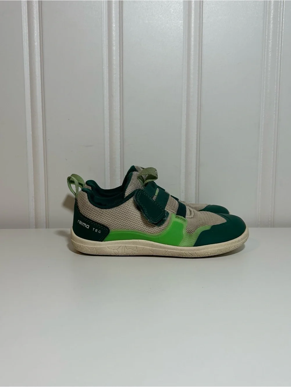 Reima Tec Kids Green Mesh & Synthetic Sneaker