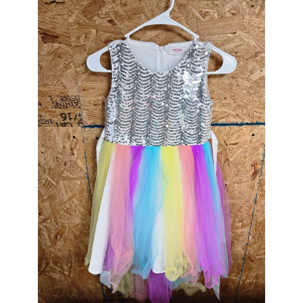 Sunny Fashion purple strips measurements