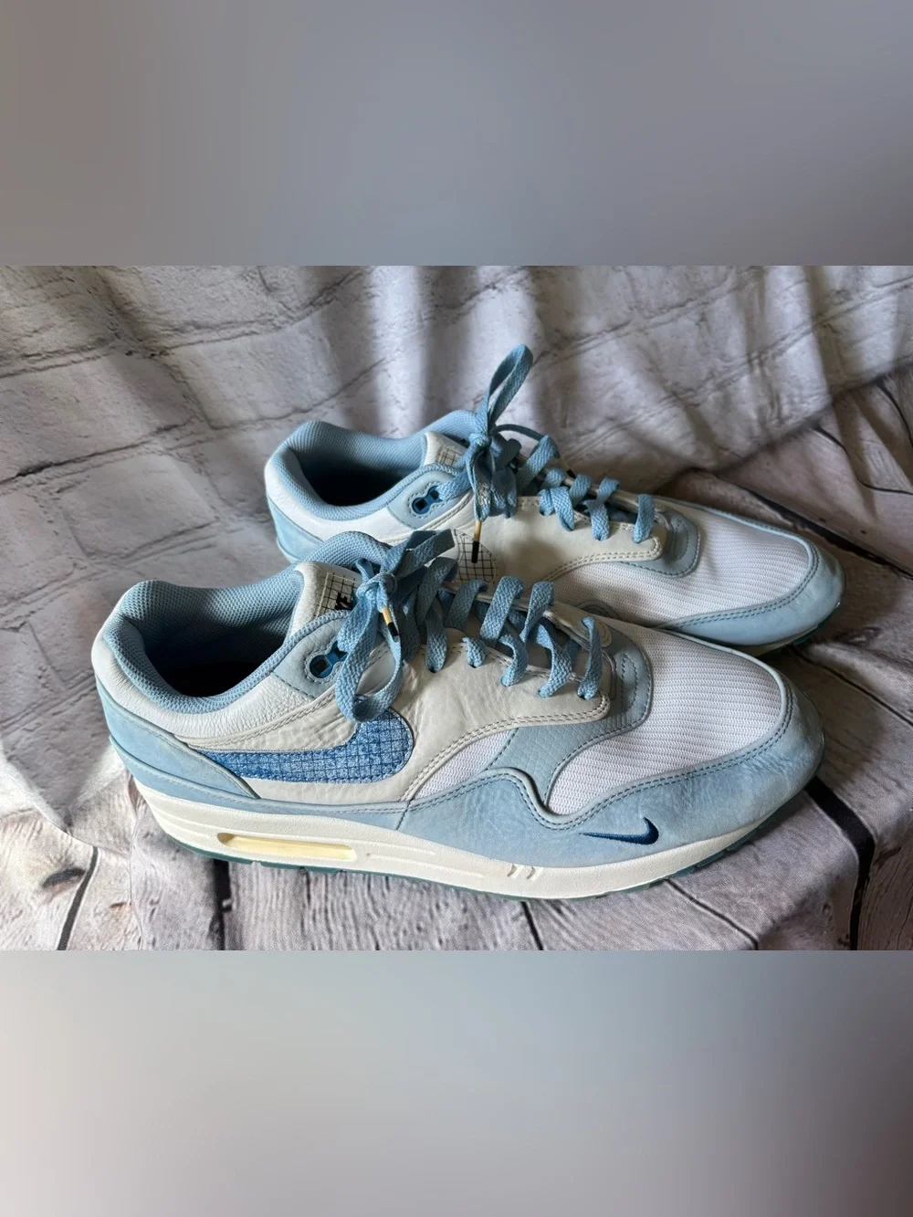 Nike Air Max 1 Premium Blueprint Air Max Day Retro Shoes DR0448-100 Sz 13 Men’s