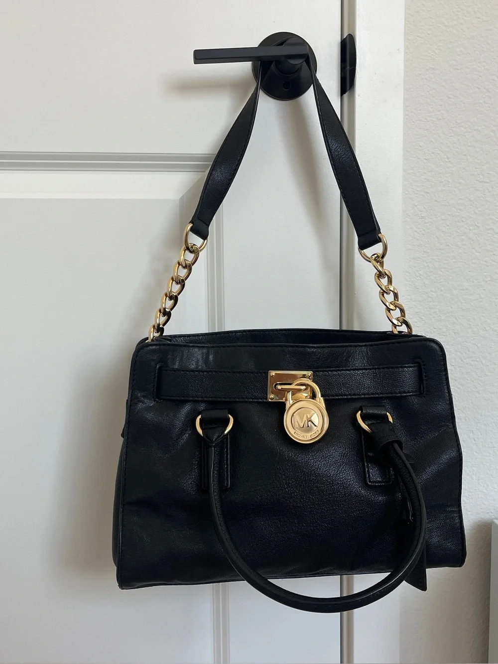 Michael Kors Hamilton Leather Satchel