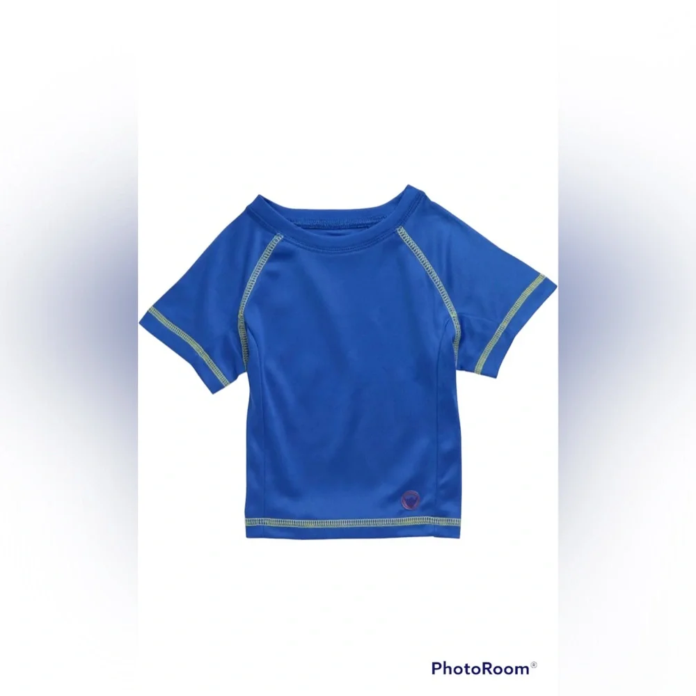 Beach Bros Boys Royal Blue Short Sleeve Rash-guard| size: 5