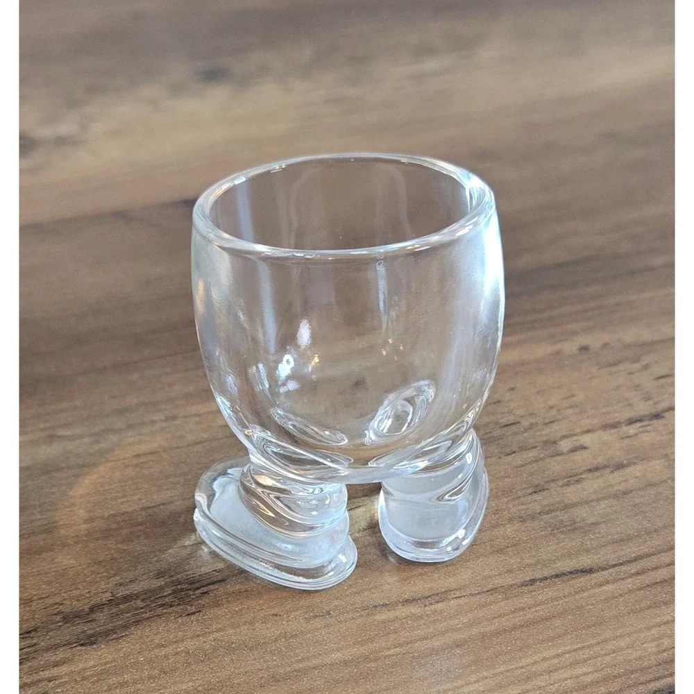 Vintage Arc France Footed Egg Cup- Smile! Cup