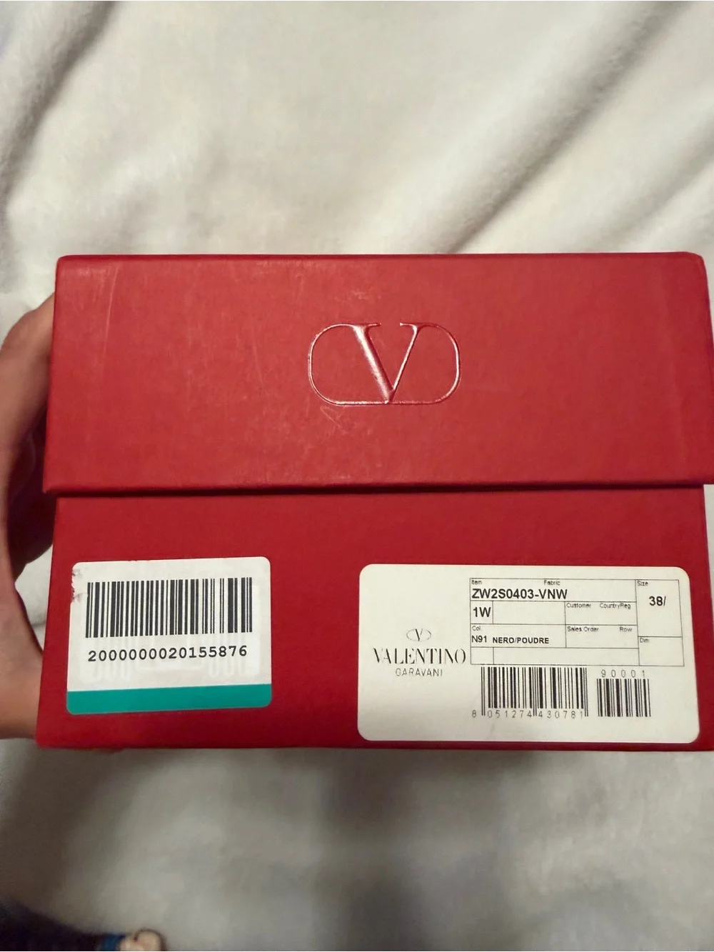 Valentino Patent Pointed Toe Rockstud Flats in Black and Nude 38.5 NIB