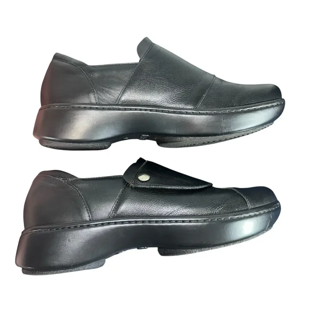 Naot Lagoon Black Leather Comfort Shoes Size 40 US 9 Orthotic