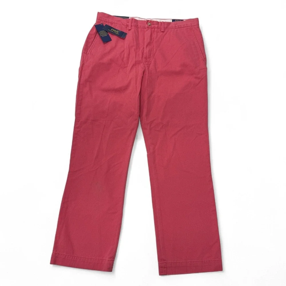 Polo Ralph Lauren Chino Pants‎ Crimson Red Mens 34 x 30 Classic Fit NWT Cotton