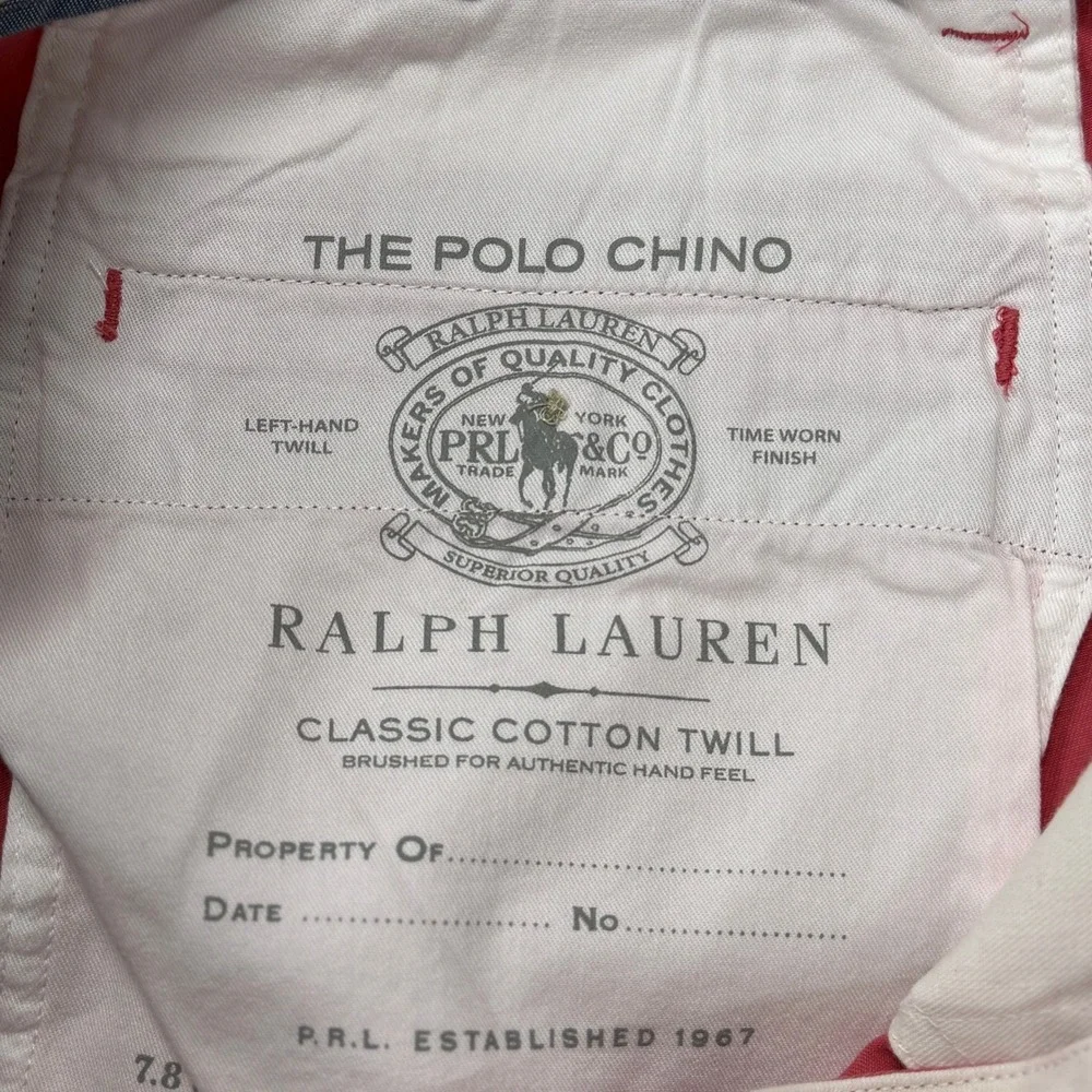 Polo Ralph Lauren Chino Pants‎ Crimson Red Mens 34 x 30 Classic Fit NWT Cotton