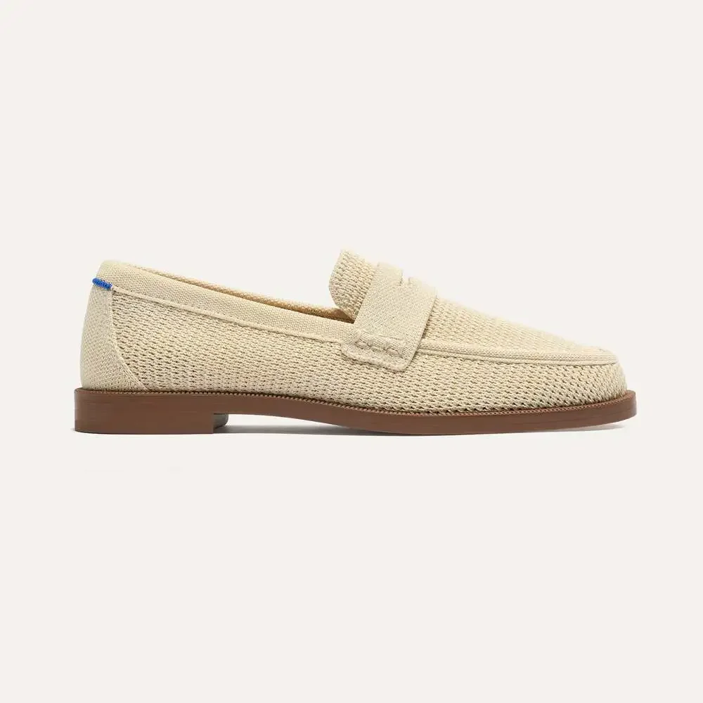 Rothy's The Penny Loafer - Conch Raffia-Knit Size 7.5