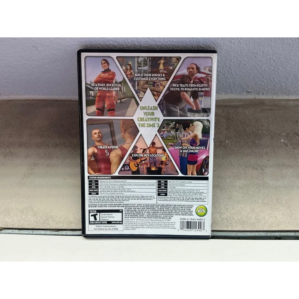 The Sims 3 (PC/Mac, 2009) Base Game DVD-ROM - COMPLETE W/ MANUAL