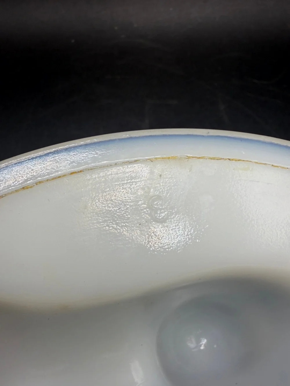 Vintage White Milk Glass Dog on Nest Lid, Collectible Cottagecore Home Decor
