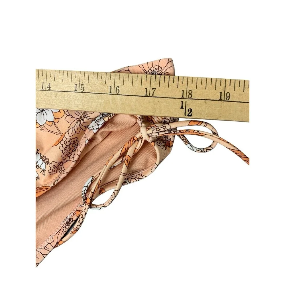 New! J Crew Hipster Curved Waist Cheeky Bikini Bottom Women's XXL Zinnia Floral