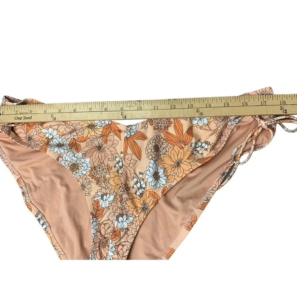 New! J Crew Hipster Curved Waist Cheeky Bikini Bottom Women's XXL Zinnia Floral