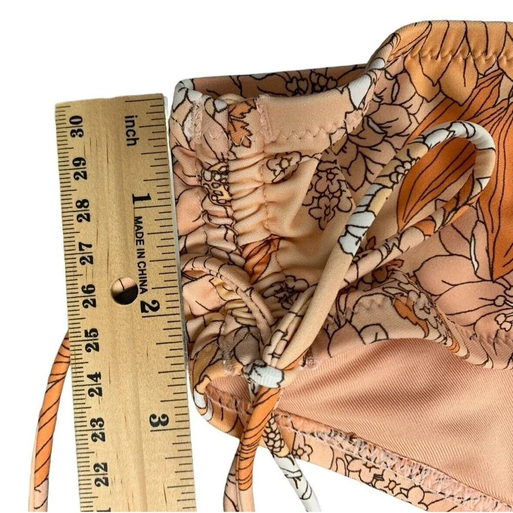 New! J Crew Hipster Curved Waist Cheeky Bikini Bottom Women's XXL Zinnia Floral