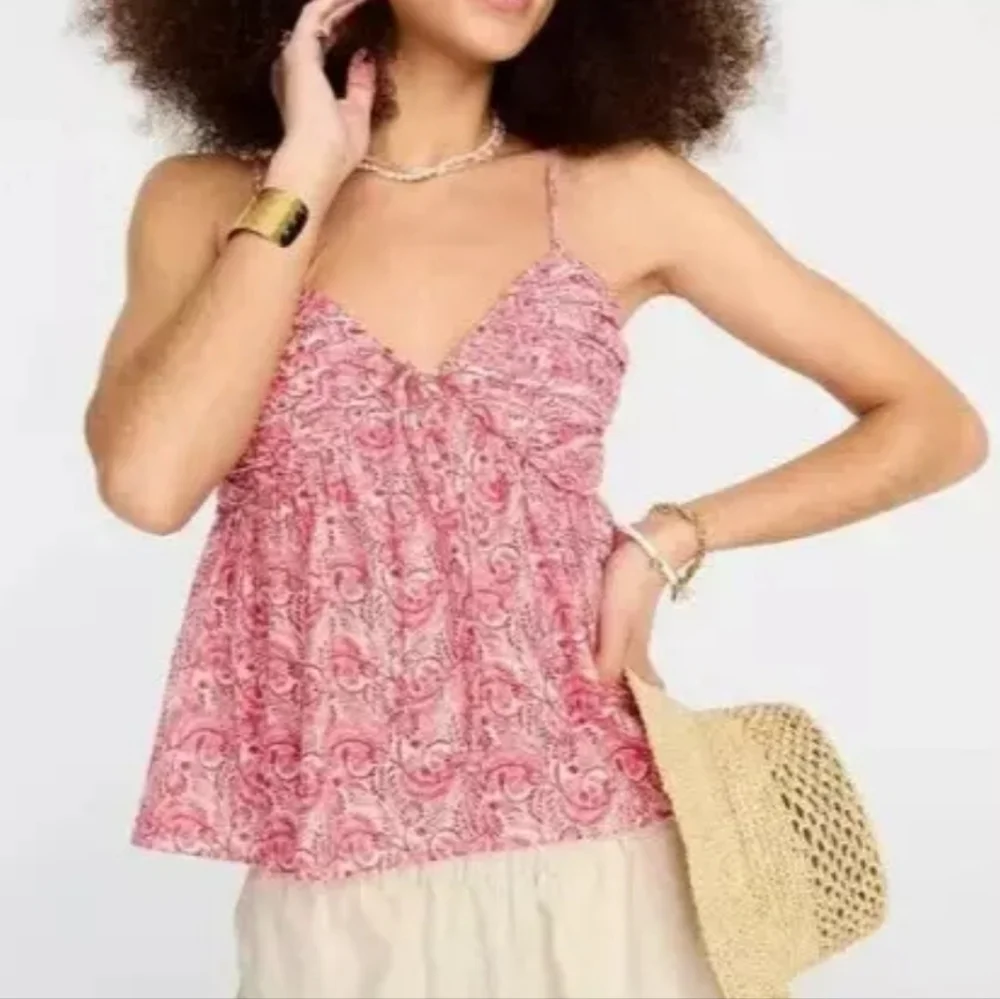 J.‎ Crew Lurex Gauze Gathered Camisole Tank Top