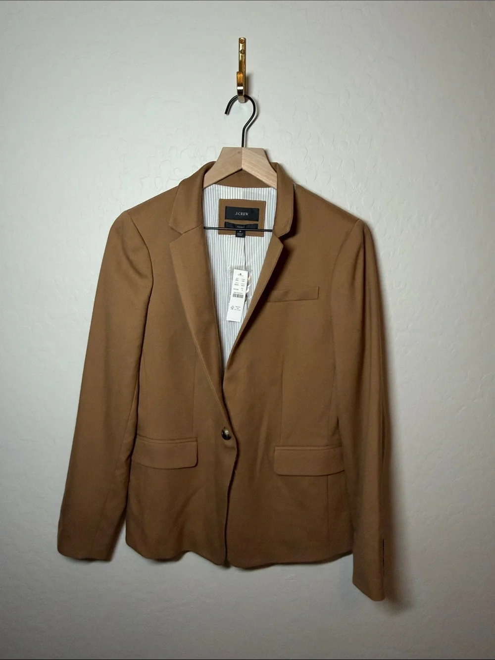 NWT J. Crew Regent Blazer in Wool Flannel Size 8