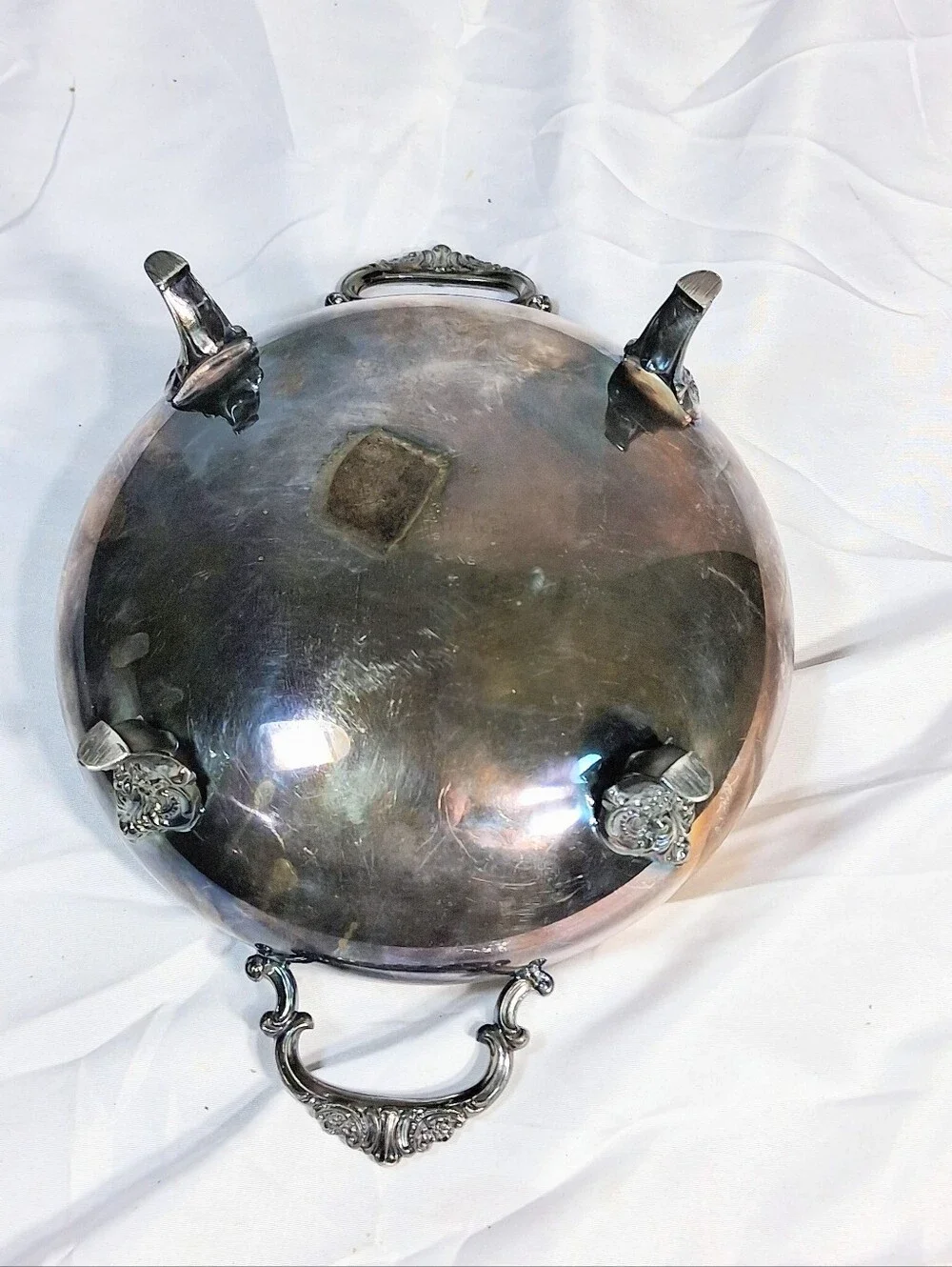 Wallace Silverplate Covered 1950's Covered Casserole or Vegetable Serving Dish