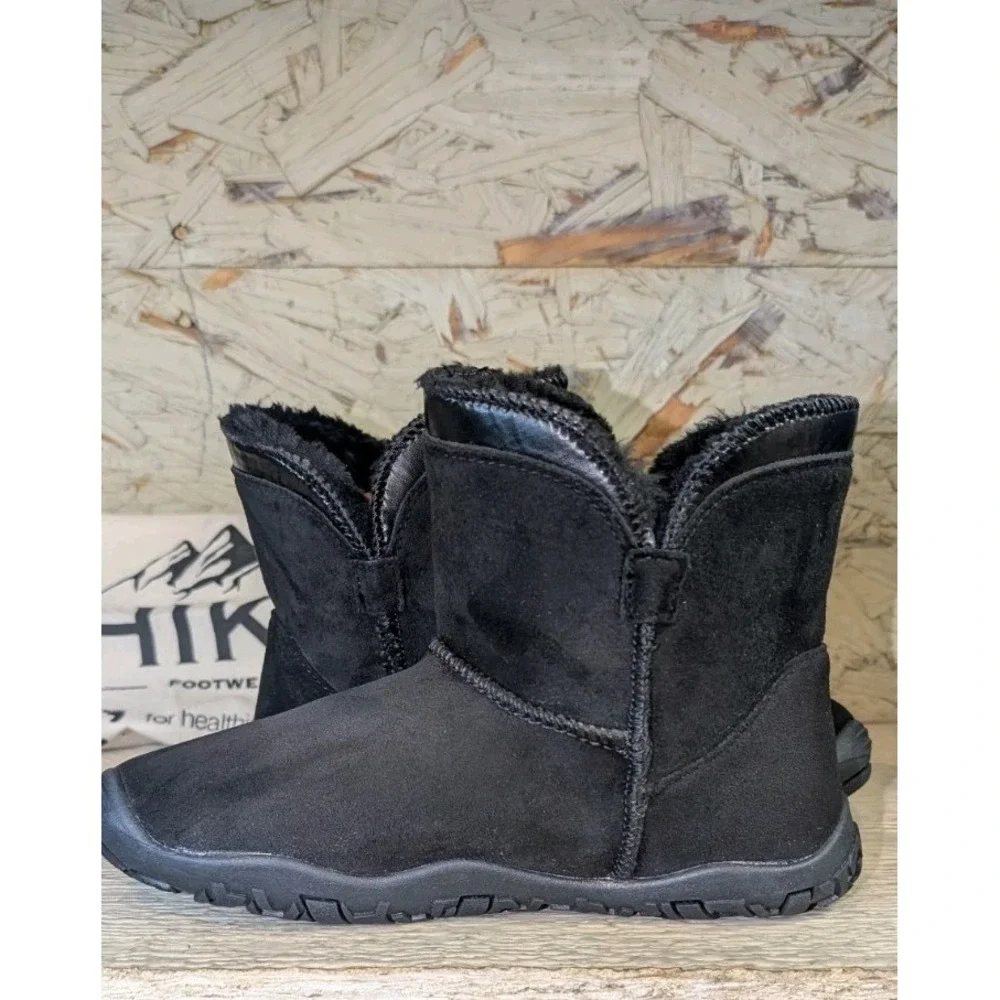 Hike Footwear Women's Boots Cozely Zero Drop Barefoot Wide Toe Fleece Lined 6