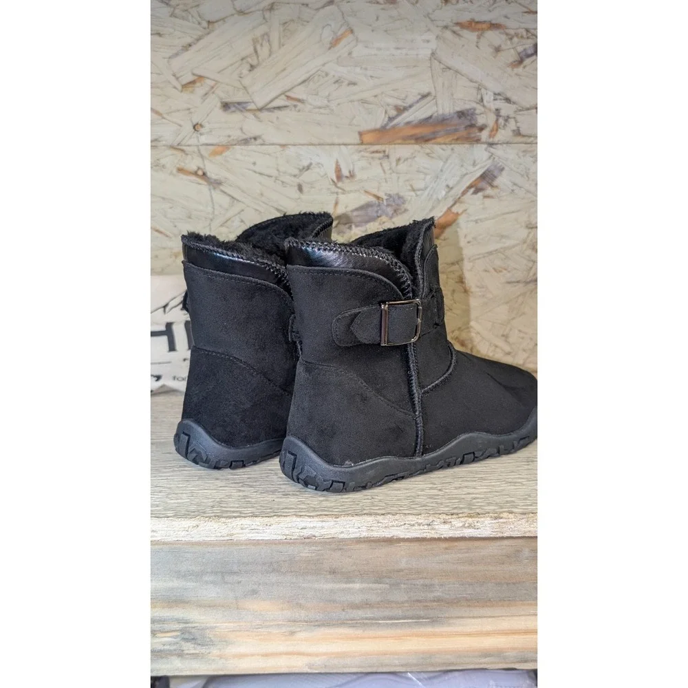 Hike Footwear Women's Boots Cozely Zero Drop Barefoot Wide Toe Fleece Lined 6