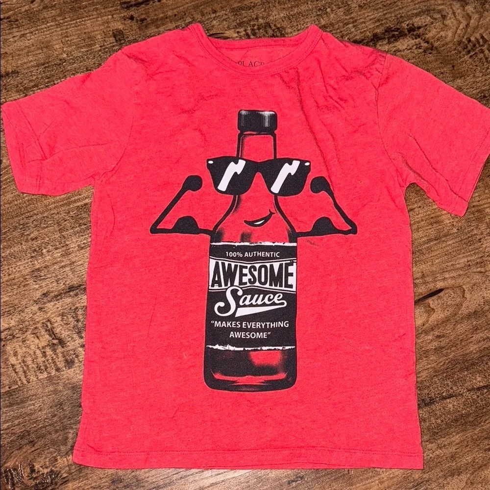 The Children's Place Red Awesome Sauce Tee