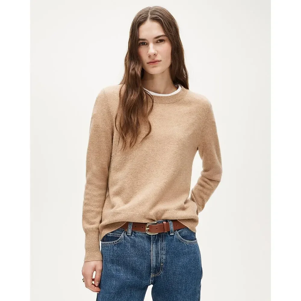 J.Crew Cashmere Classic-Fit Crewneck Sweater Women's Size M NWT
