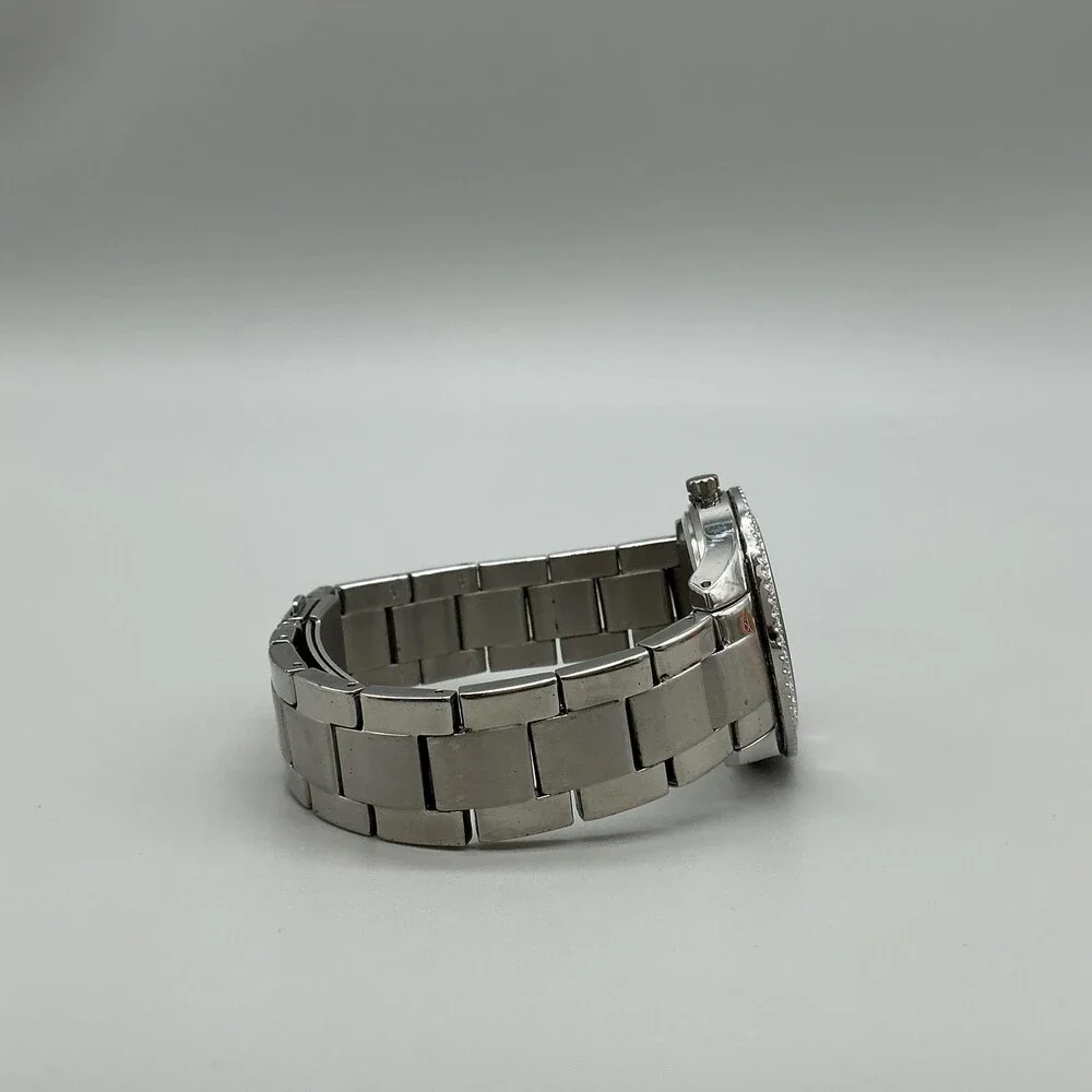 Fossil PR5414 Womens Watch 38mm MOP Dial Silver Tone Crystals New Battery 7.25