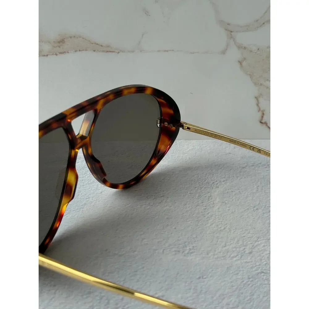 NEW Bottega Veneta BV1274S Aviator Sunglasses Brown Tortoise