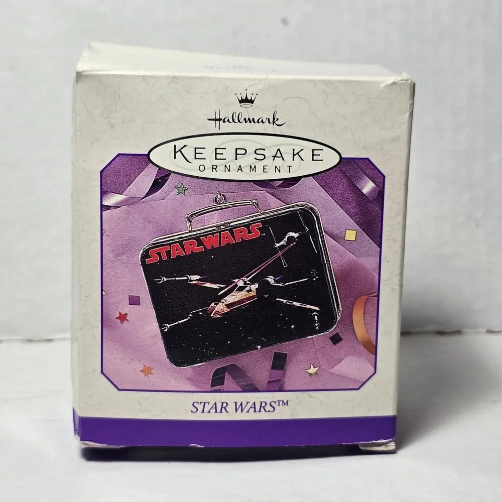 Hallmark Keepsake Ornament Star Wars‎ Mini Pressed Tin Lunch Box 1998